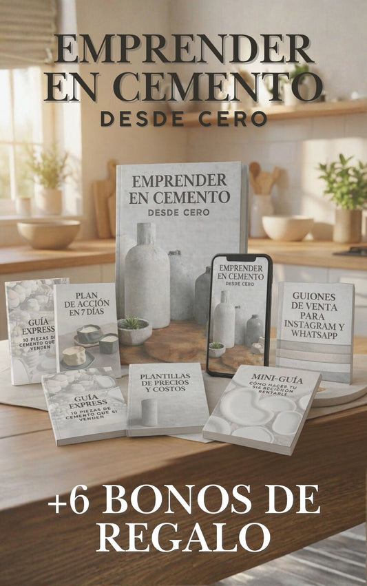 EMPRENDER EN CEMENTO DESDE CERO: Tu primer negocio desde casa