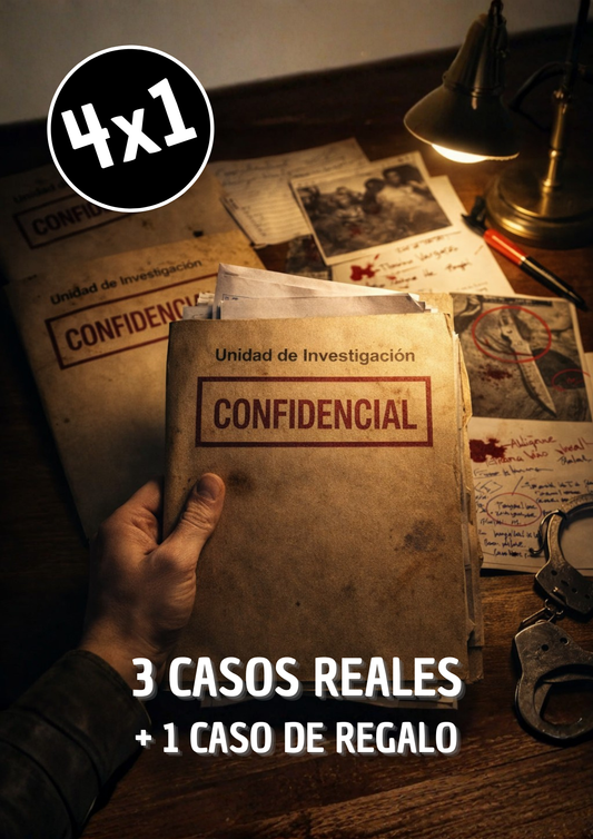 CASOS CRIMINALES - HOY 4x1 + 50% OFF